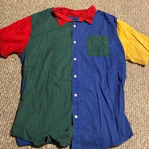 Pacsun Multicolor Short Sleeve Button Down Size XL